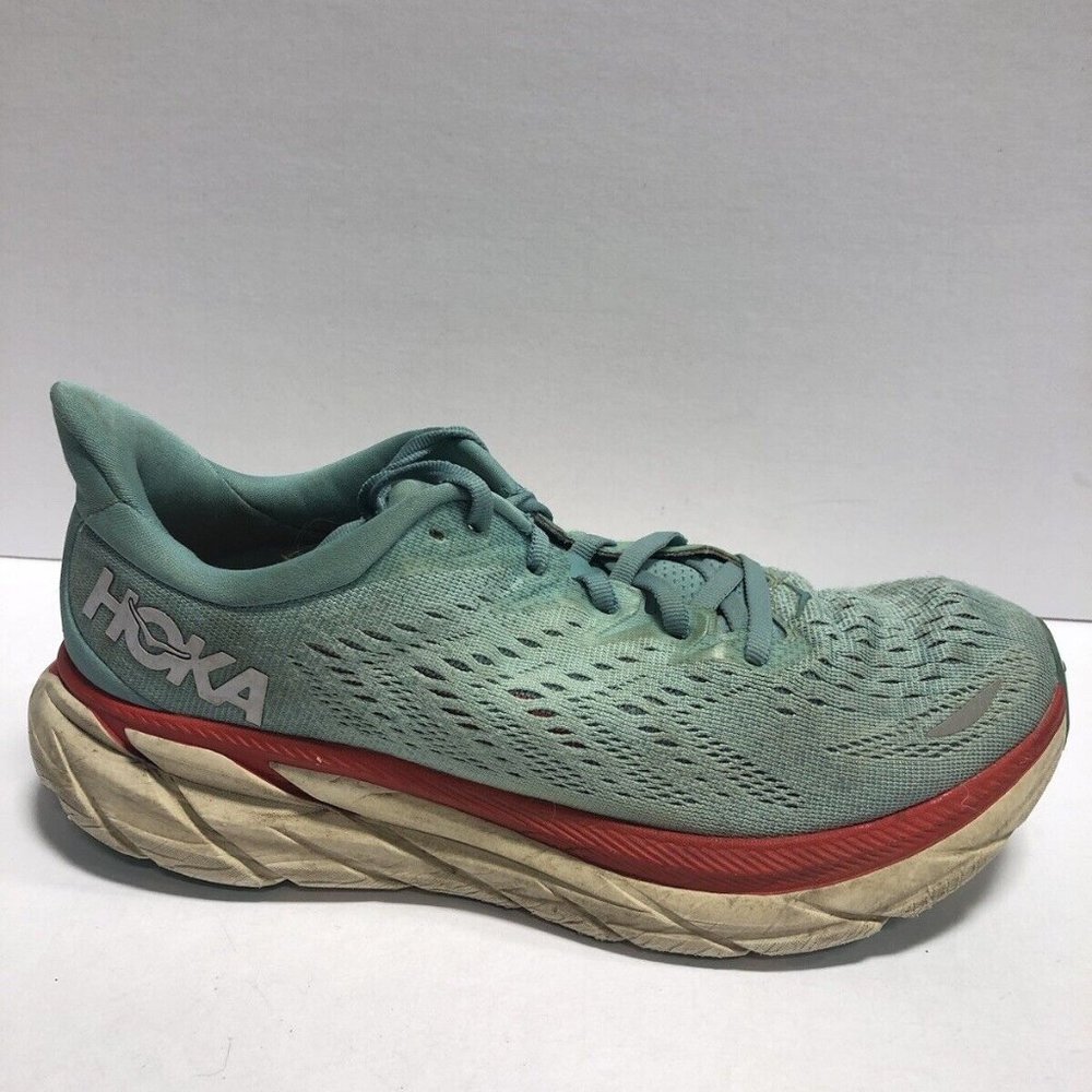 Hoka One One Women’s Clifton 8, Blue Running Shoes, Size 8.5M